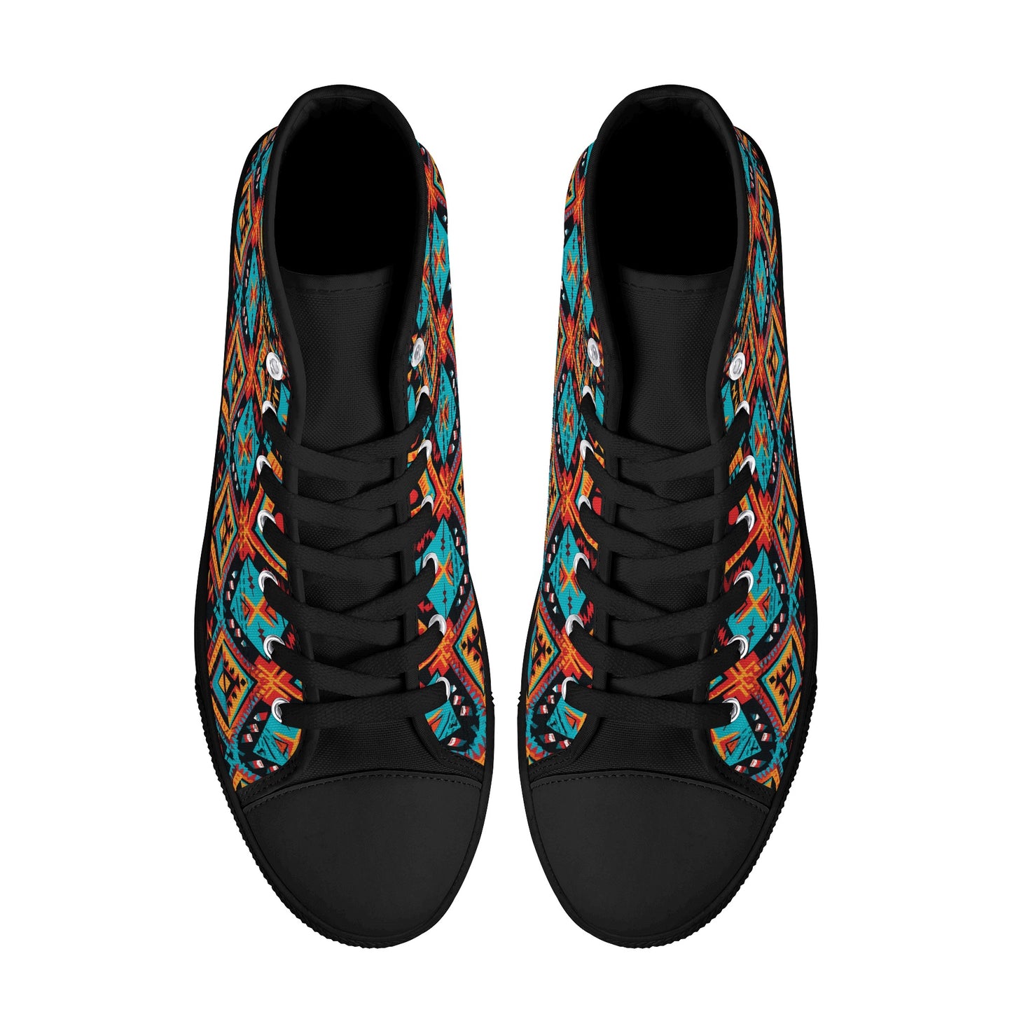 Tribal Groove Men's High-Top Canvas Shoes