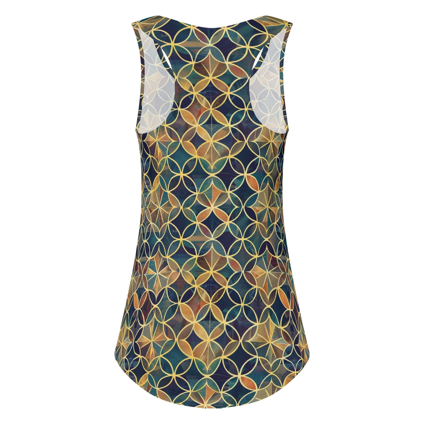 Golden Geolace Loose Tank Top