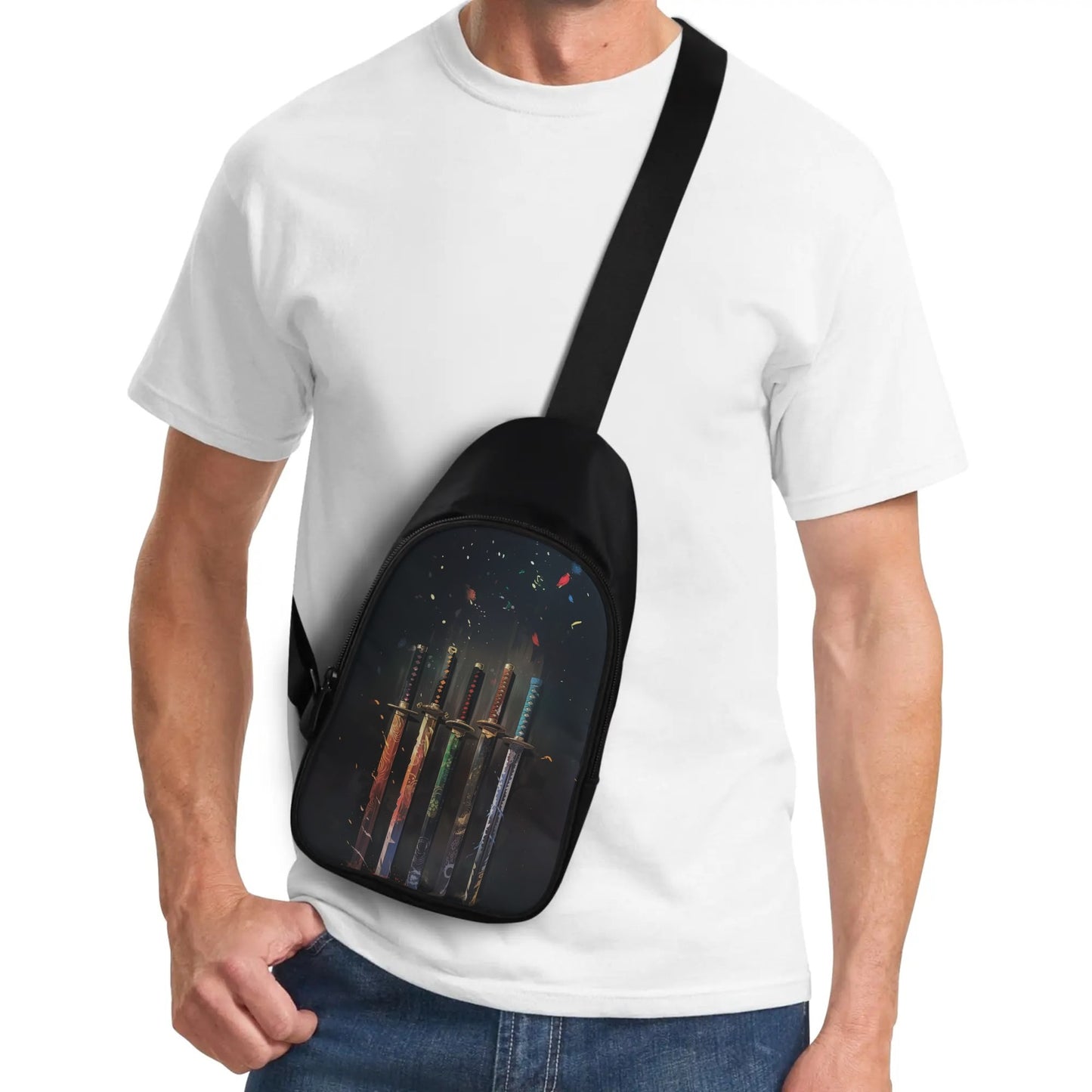 Katana Swords Chest Bag
