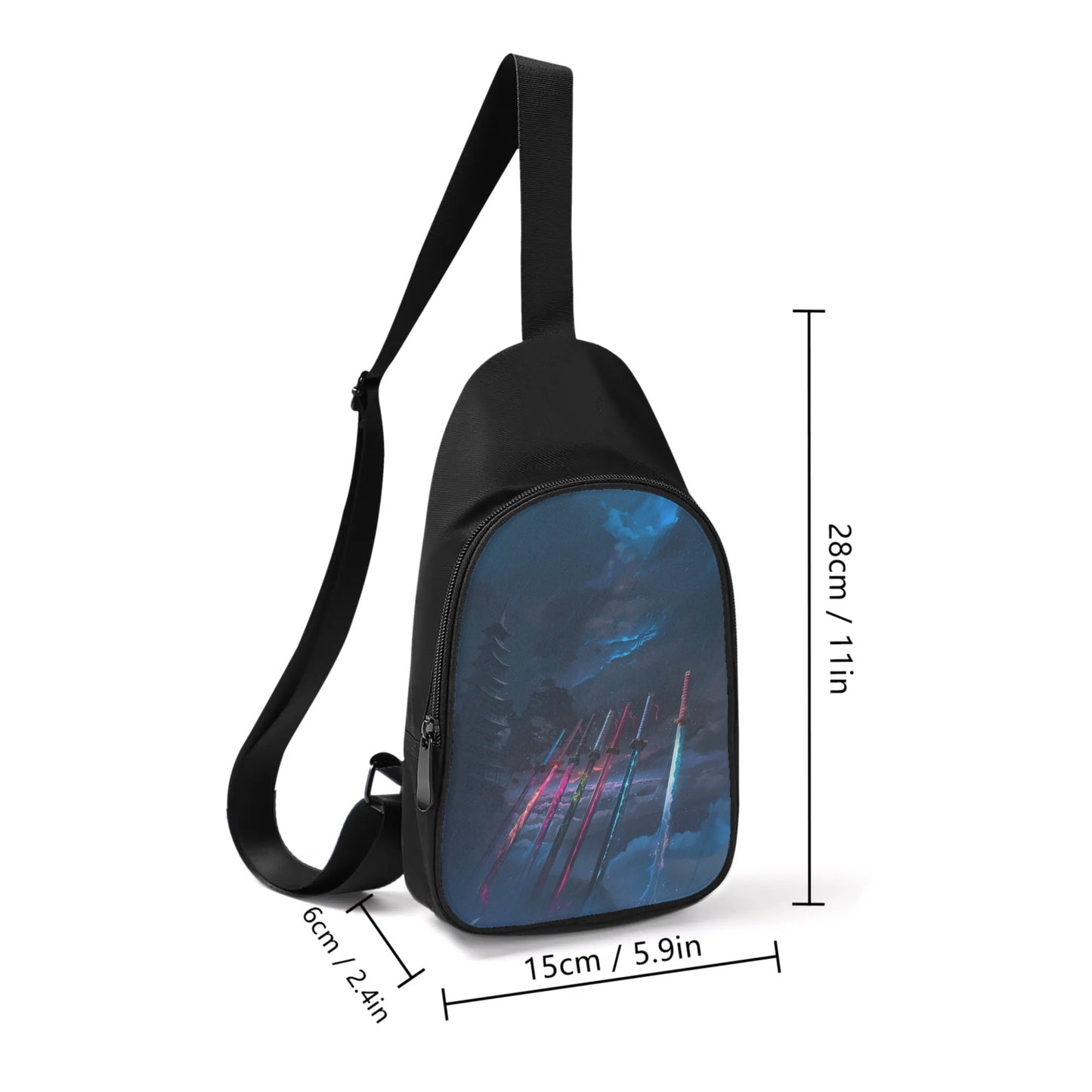 Katana Swords Chest Bag