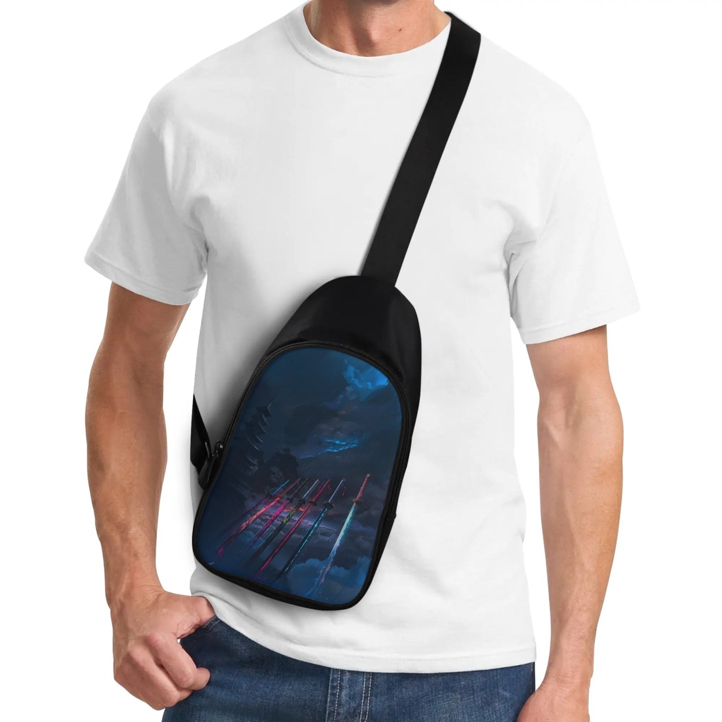 Katana Swords Chest Bag