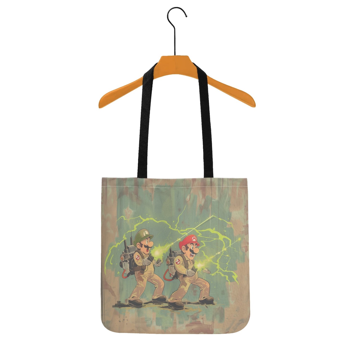 Mario Bros. Ghostbusters Tote Bag