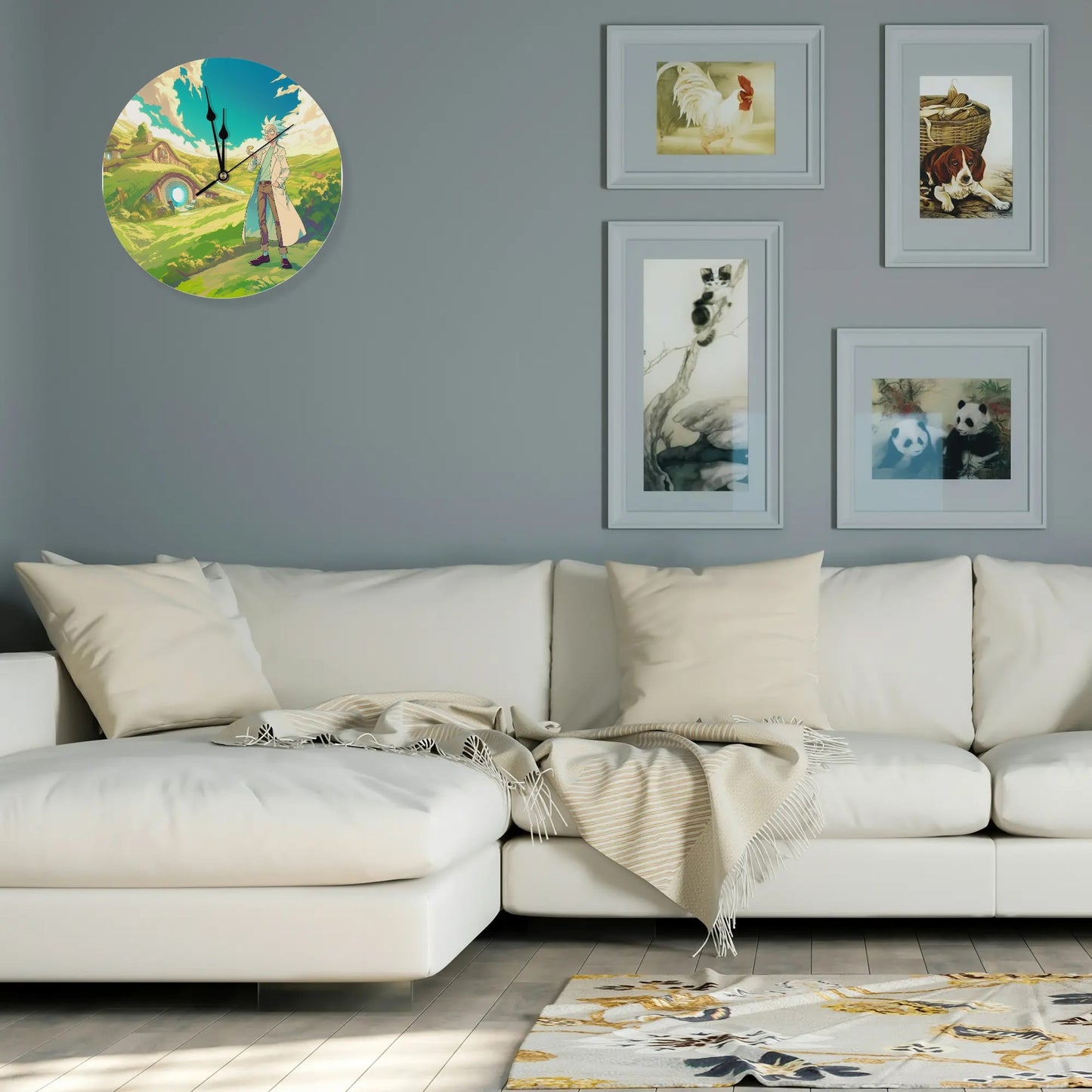 TOTR Rick Wall Clock (10-16 Inch)