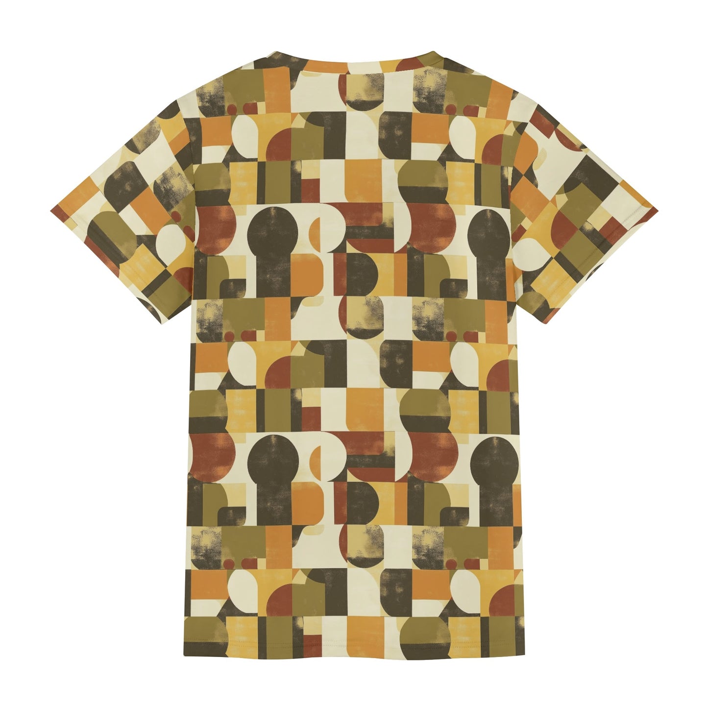 Retro Geometric Fusion T-Shirt