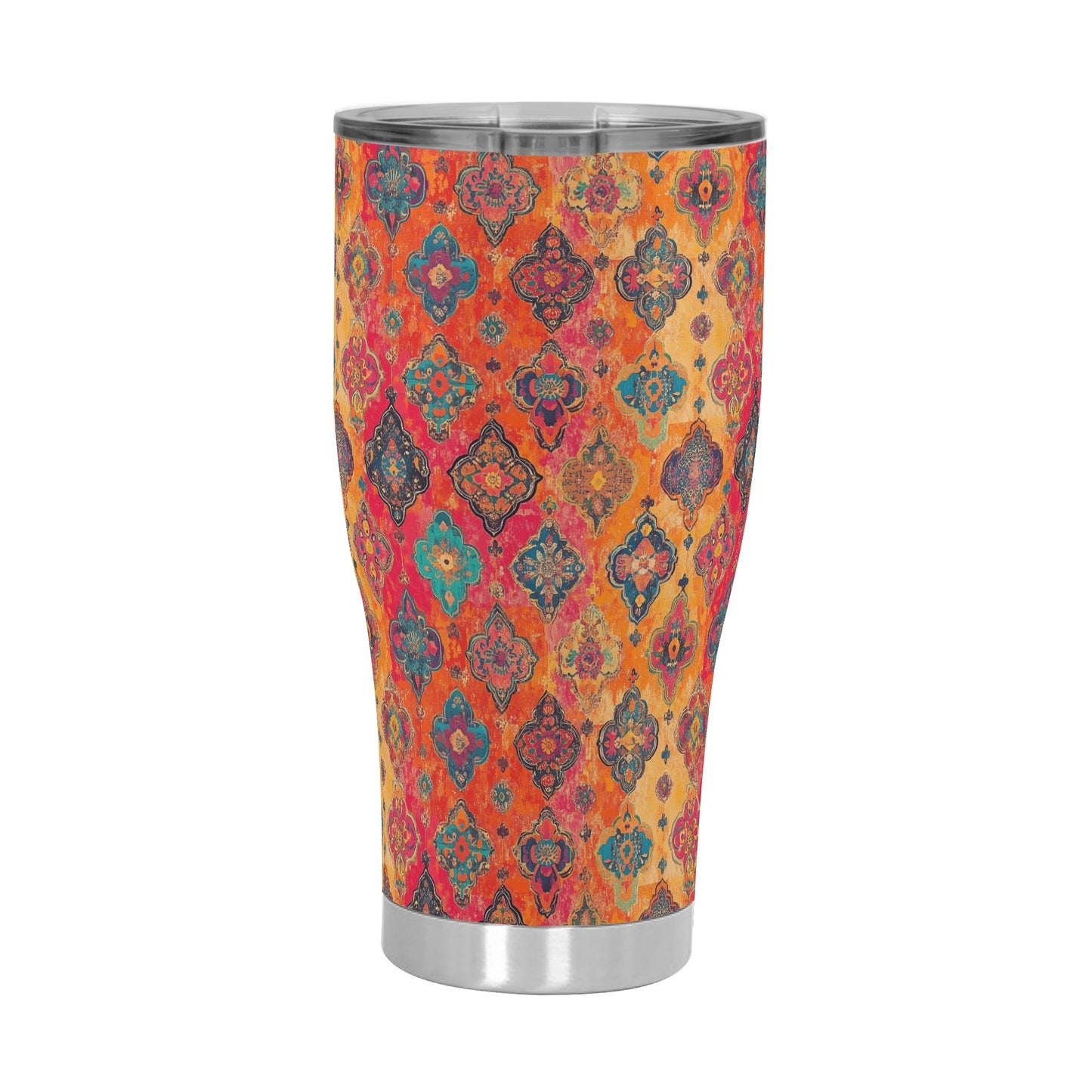 Vibrant Moroccan Tile Medley Stainless Steel Tumbler 30oz