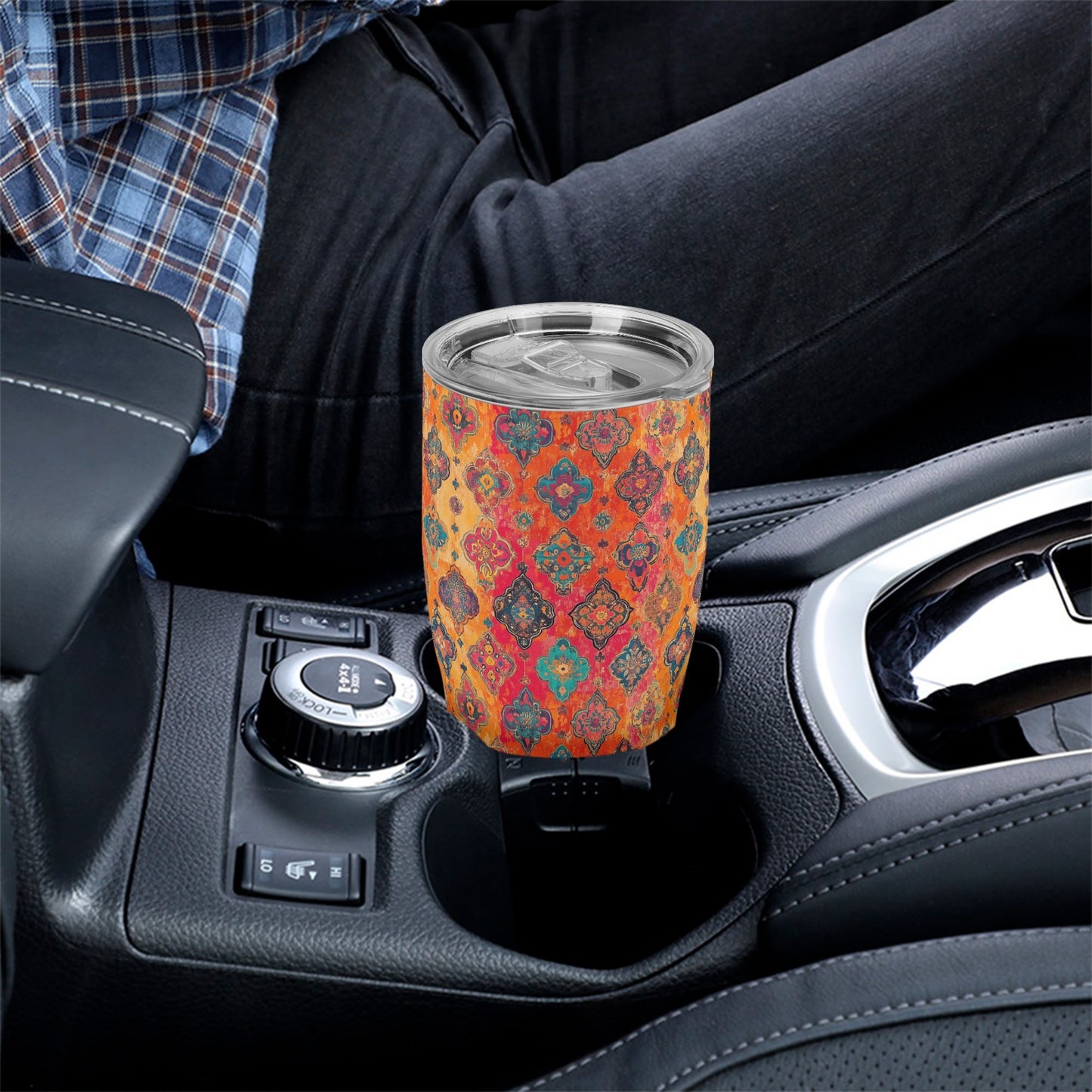 Vibrant Moroccan Tile Medley Stainless Steel Tumbler 30oz