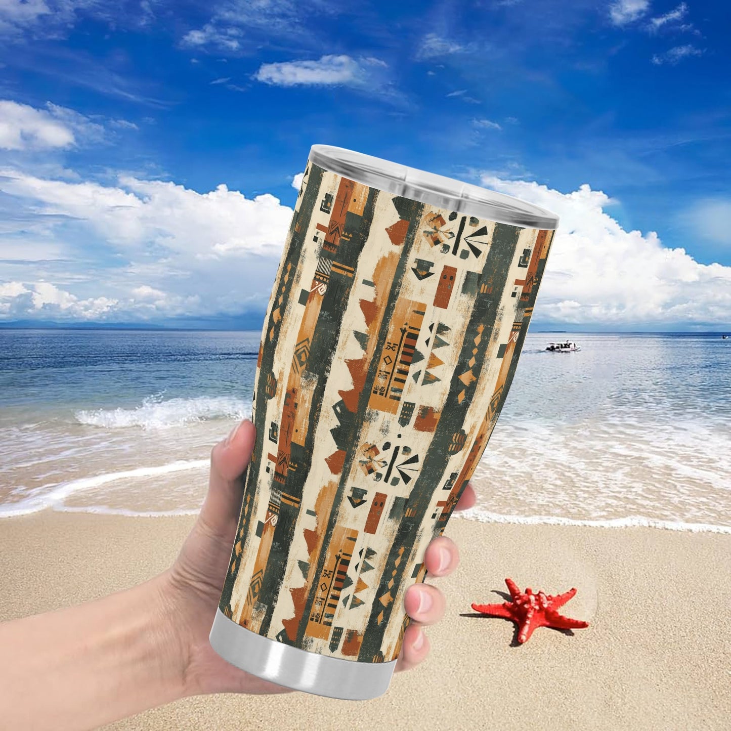 Rustic Southwest Abstract Stainless Steel Tumbler 30oz