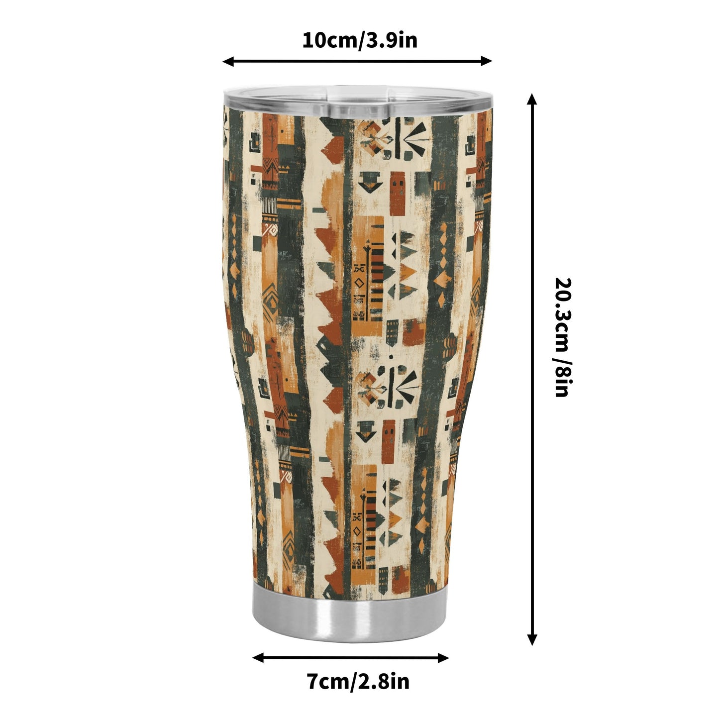 Rustic Southwest Abstract Stainless Steel Tumbler 30oz