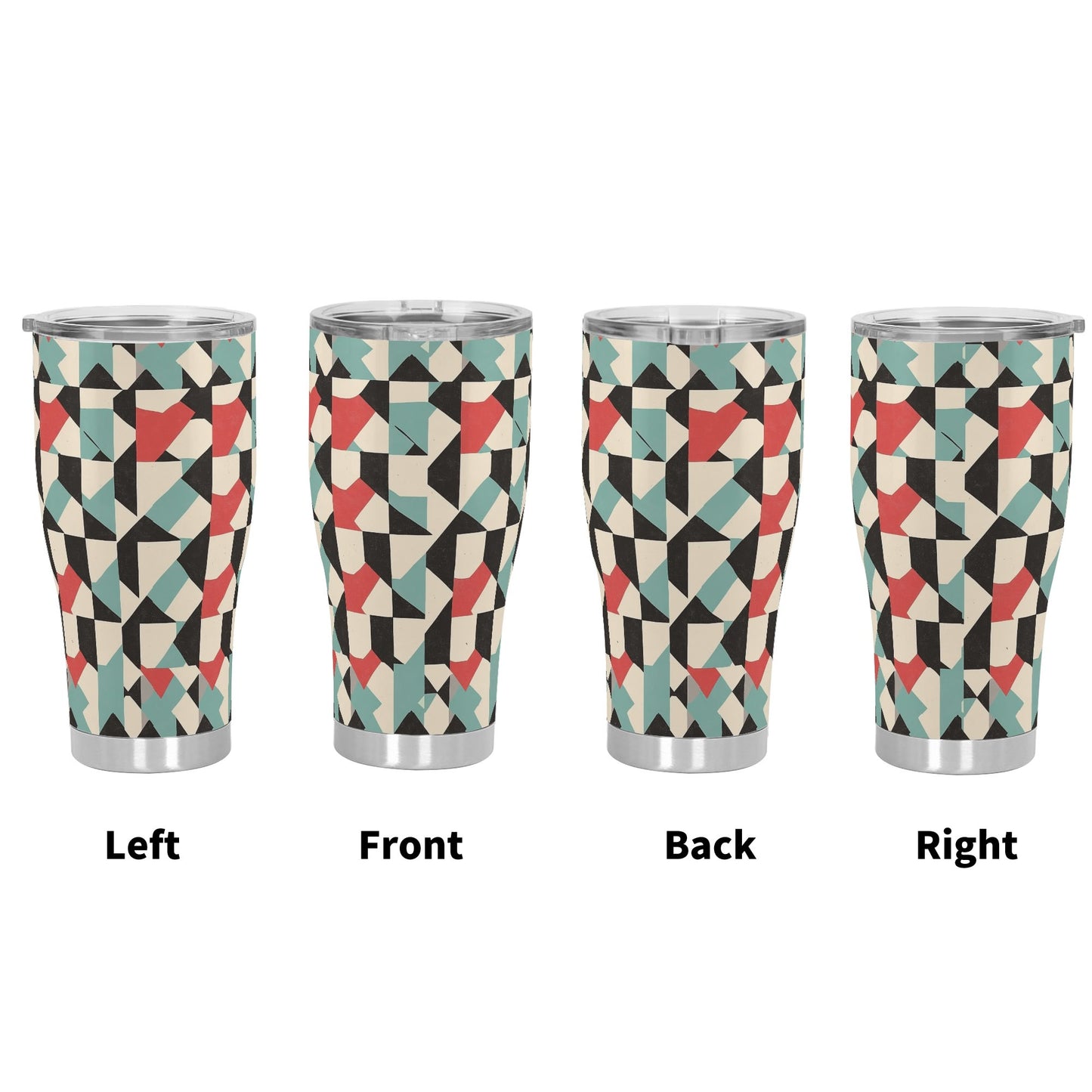 Retro Check Stainless Steel Tumbler 30oz