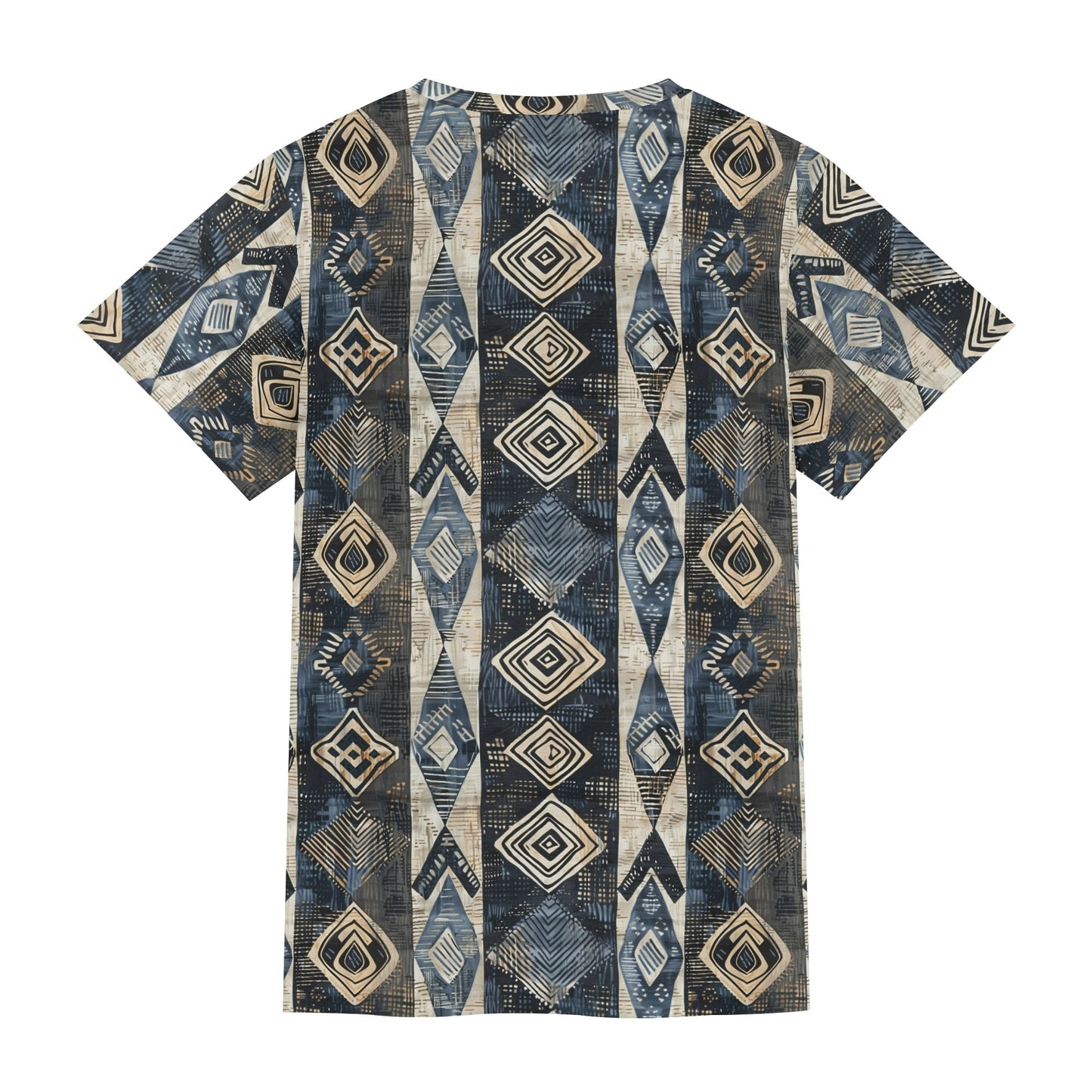 Indigo Ethno Strokes T-Shirt
