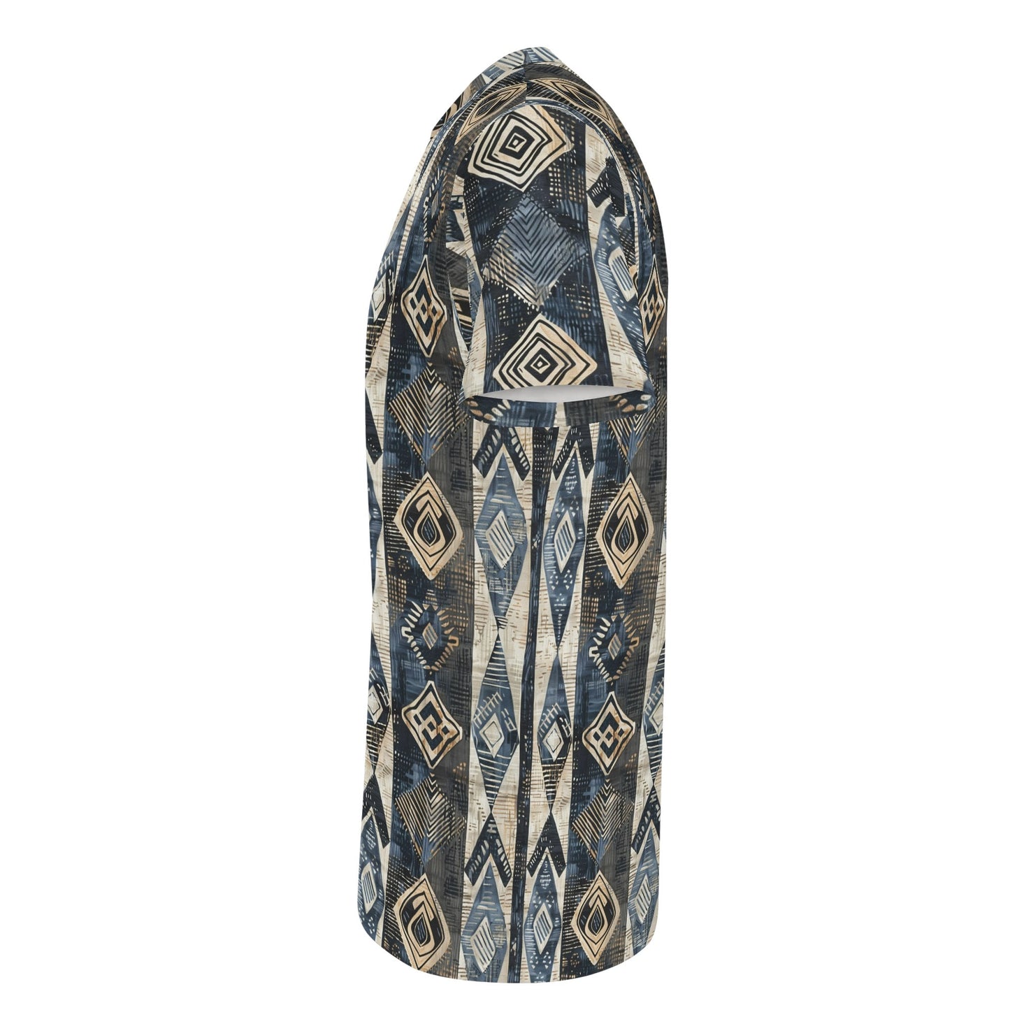 Indigo Ethno Strokes T-Shirt