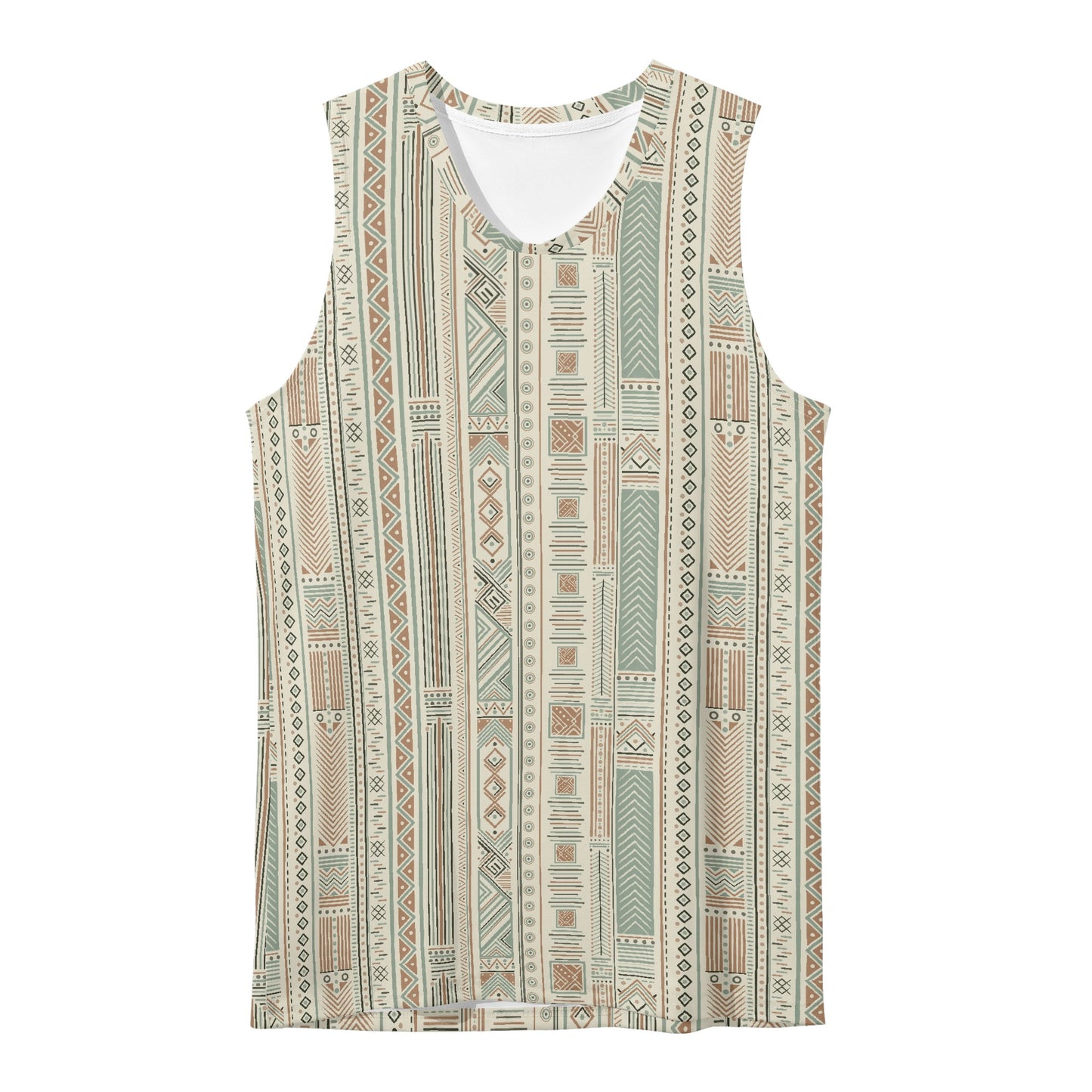 Nomad Lines Mens Loose Fit Sleeveless Tank Top