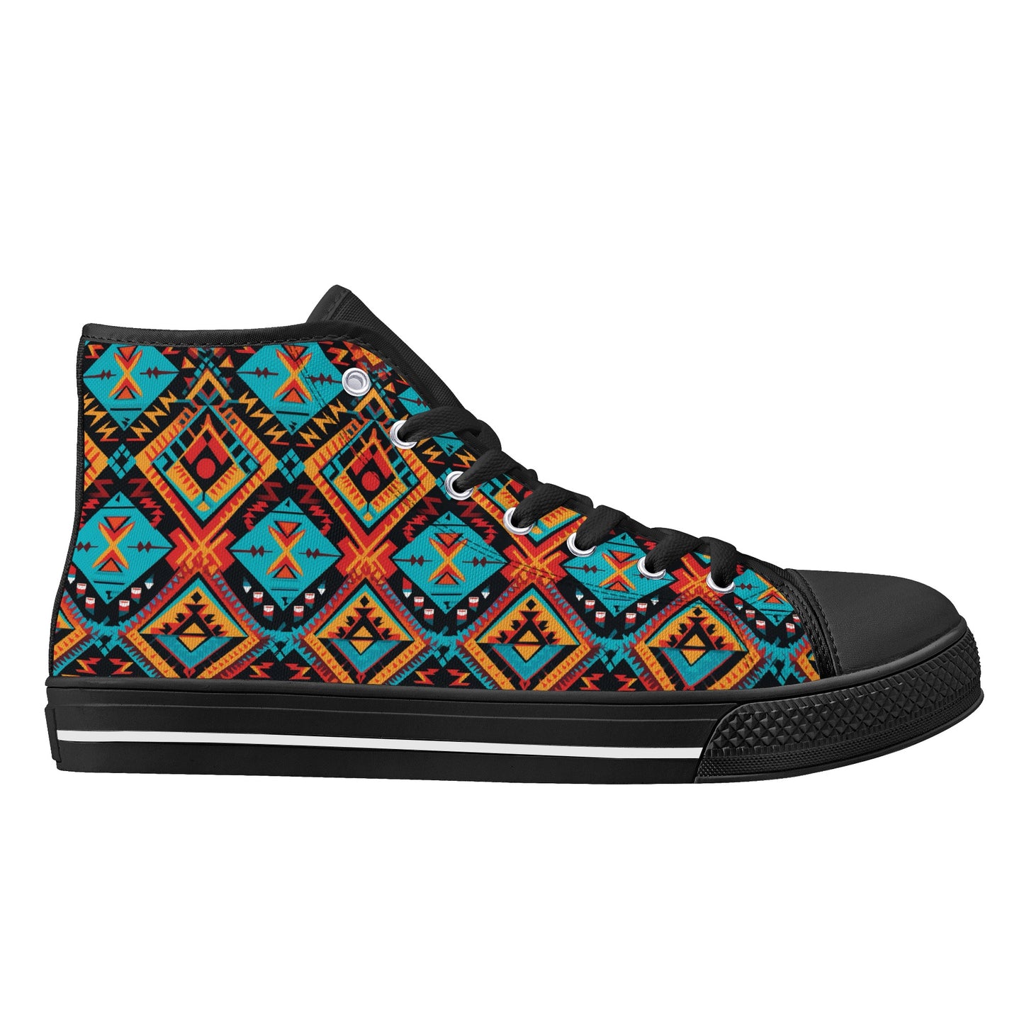 Tribal Groove Men's High-Top Canvas Shoes