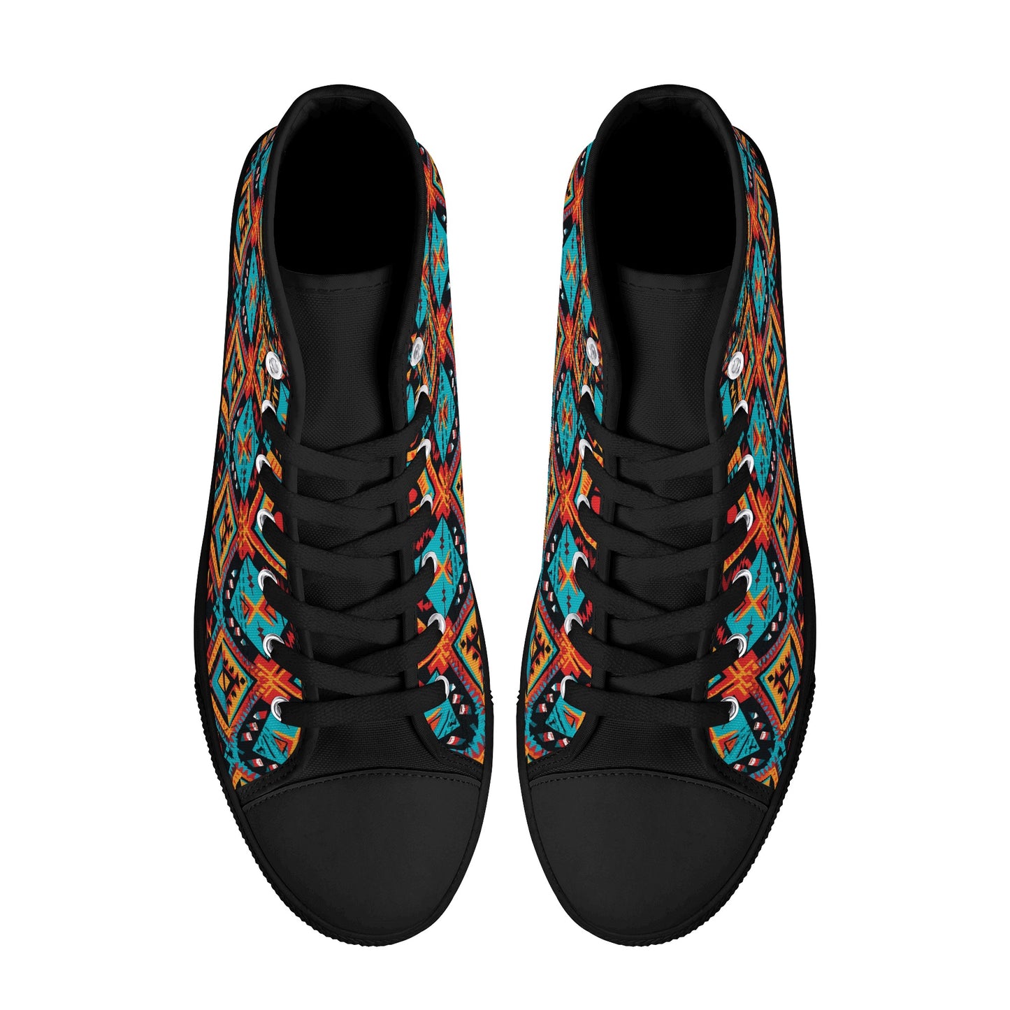 Tribal Groove Men's High-Top Canvas Shoes