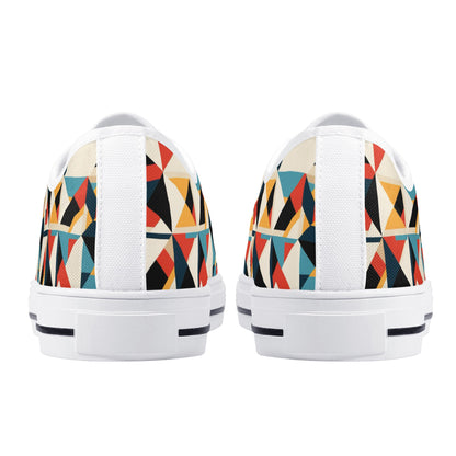 Retro Rhythm Men's Lightweight Low-Top Canvas Shoes