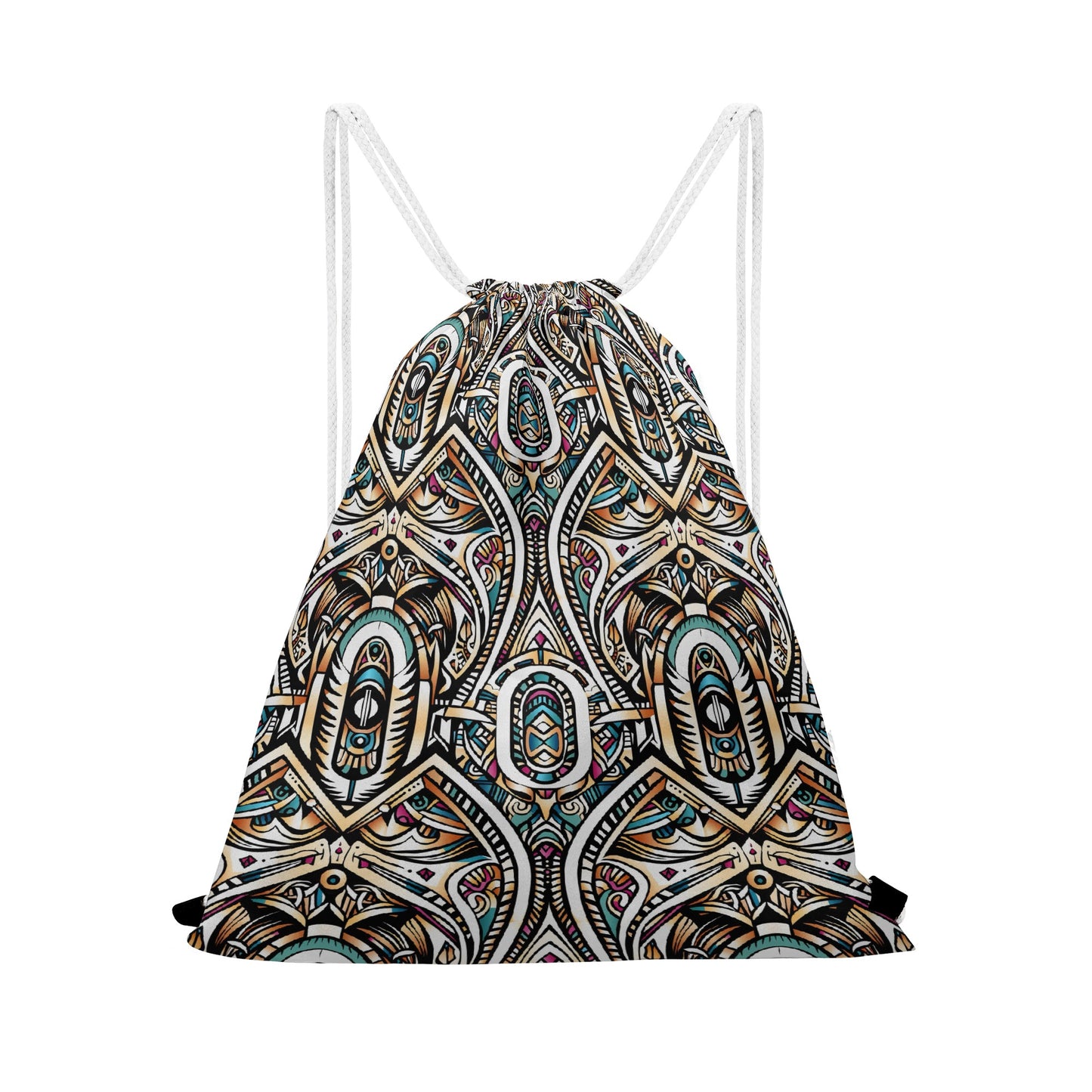 Abstract Ancestry Drawstring Bag