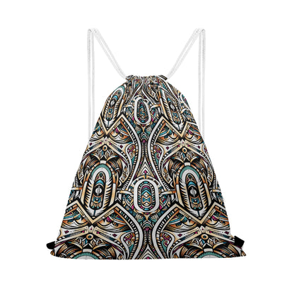 Abstract Ancestry Drawstring Bag