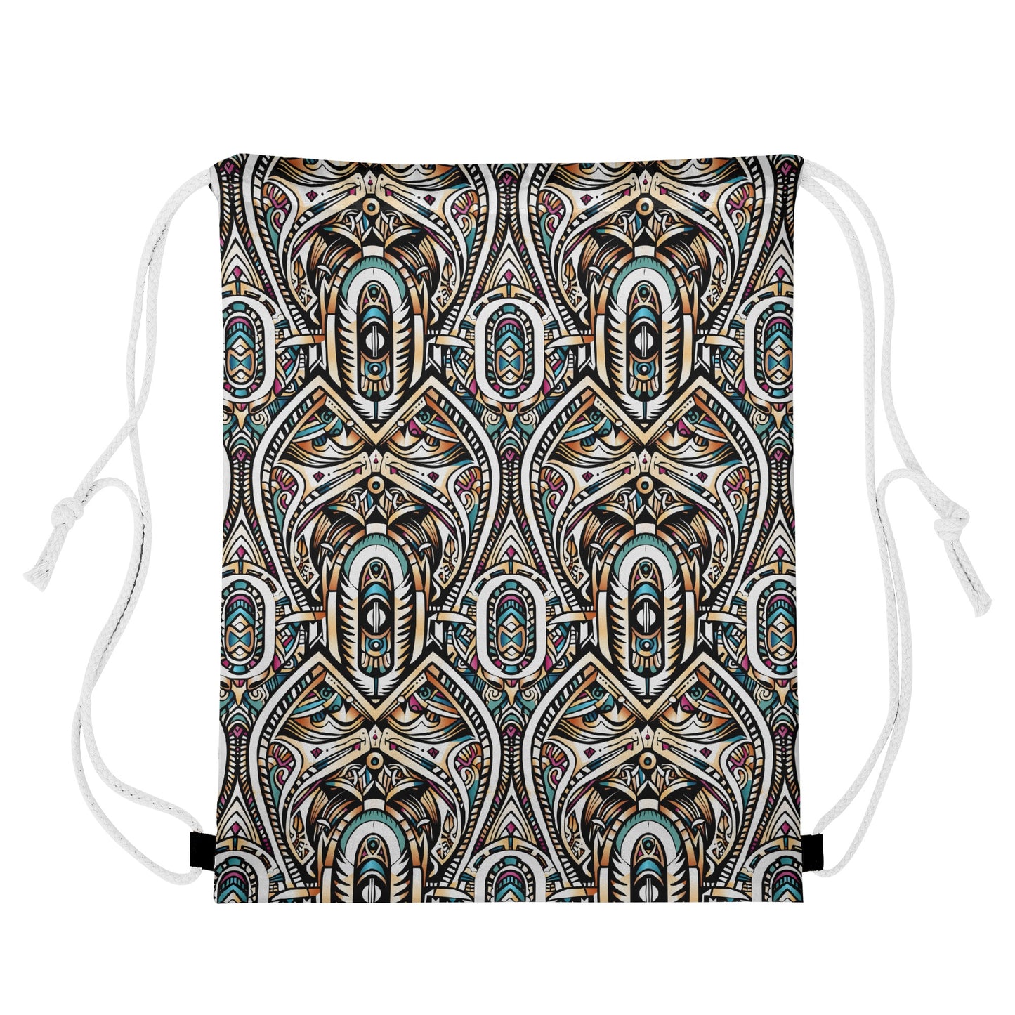 Abstract Ancestry Drawstring Bag