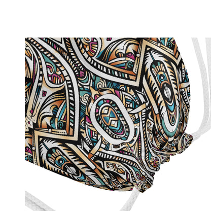 Abstract Ancestry Drawstring Bag