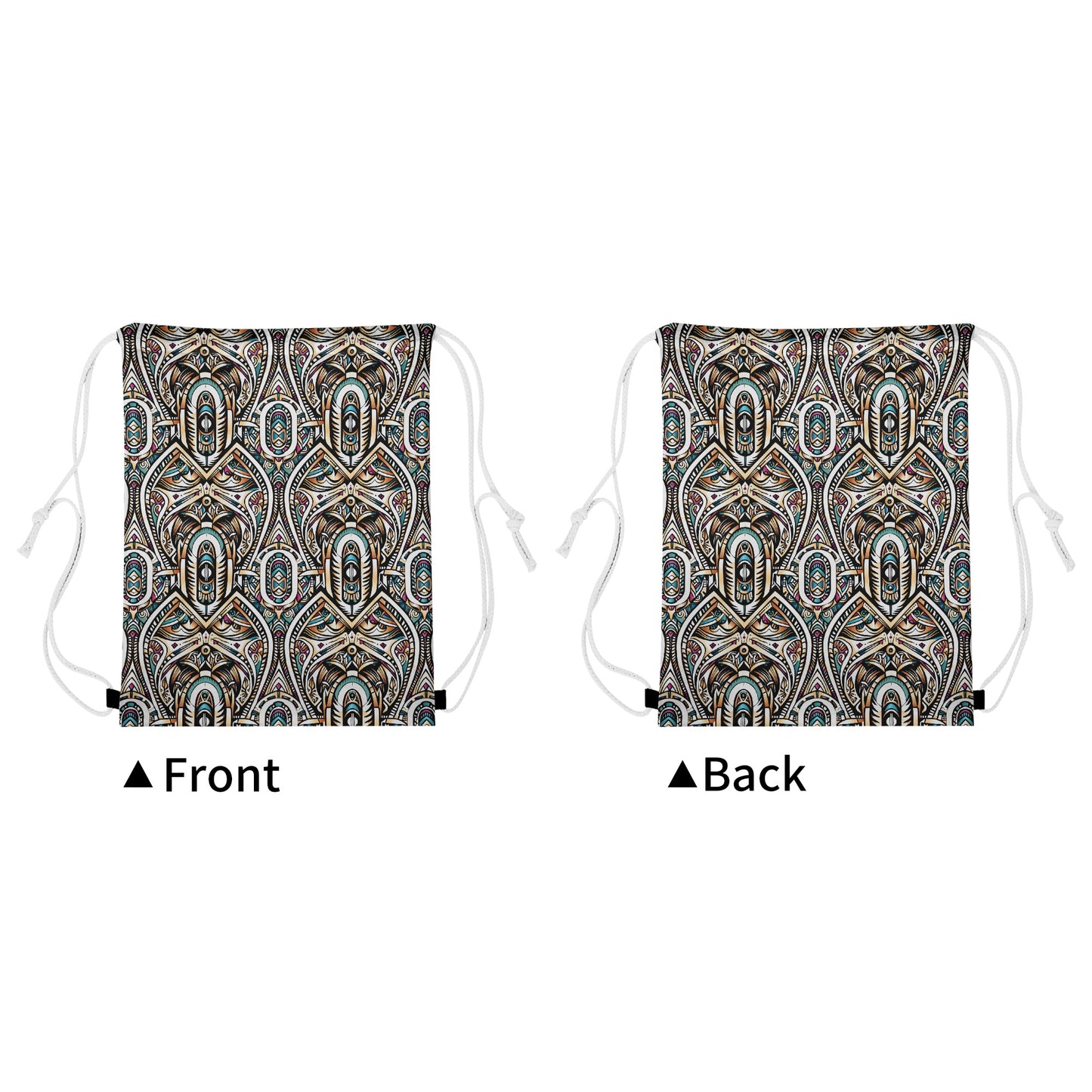 Abstract Ancestry Drawstring Bag