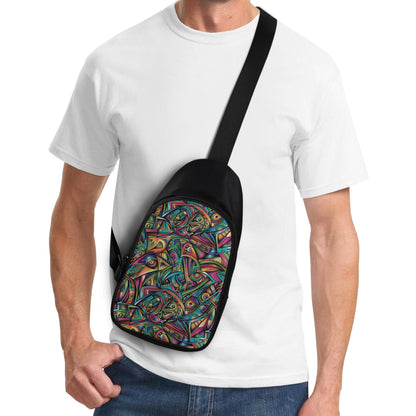 Cosmic Tribal Fusion Chest Bag