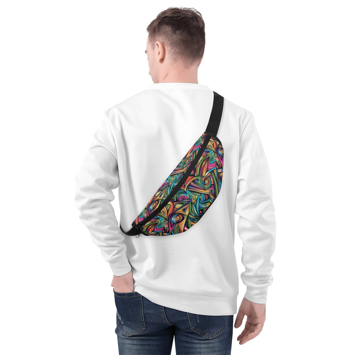 Cosmic Tribal Fusion Fanny Pack