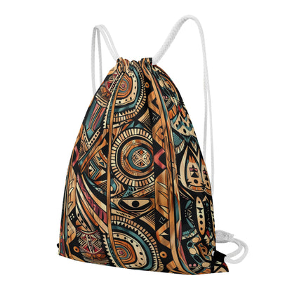 Tribal Rhythms Drawstring Bag