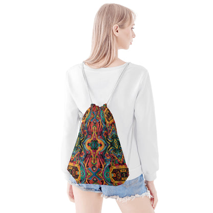 Prismatic Tribal Drawstring Bag