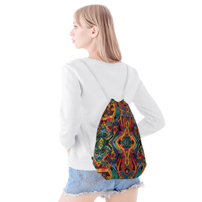 Prismatic Tribal Drawstring Bag