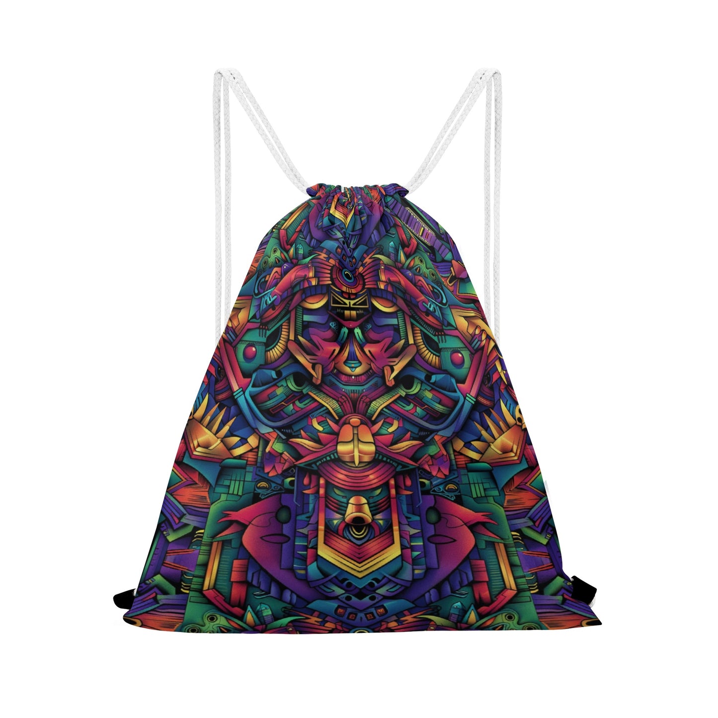 Cybernetic Totem Drawstring Bag