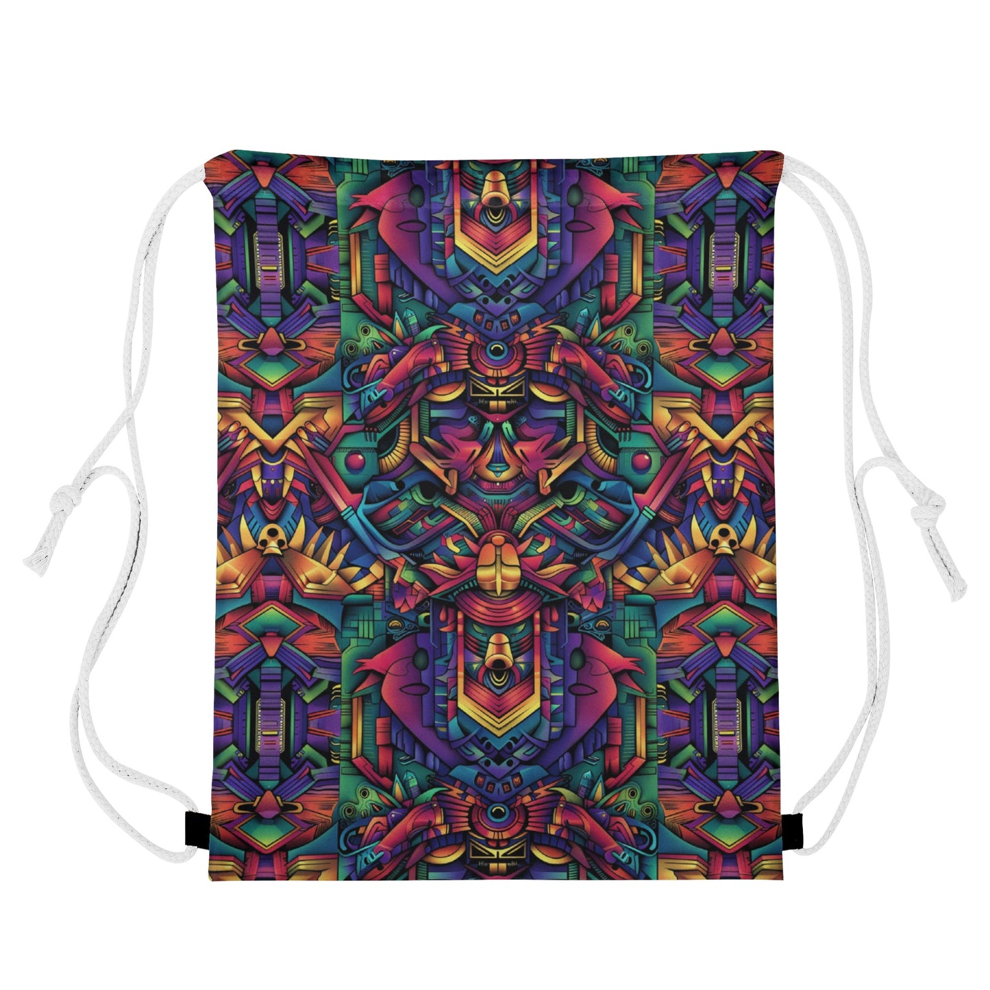 Cybernetic Totem Drawstring Bag