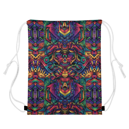 Cybernetic Totem Drawstring Bag