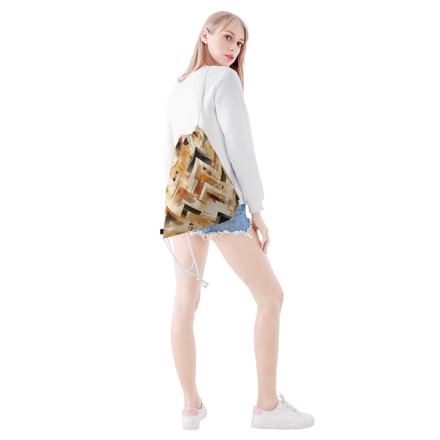 Desert Mirage Drawstring Bag