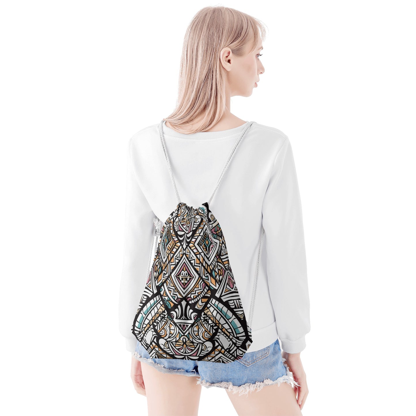 Geotribal Matrix Drawstring Bag