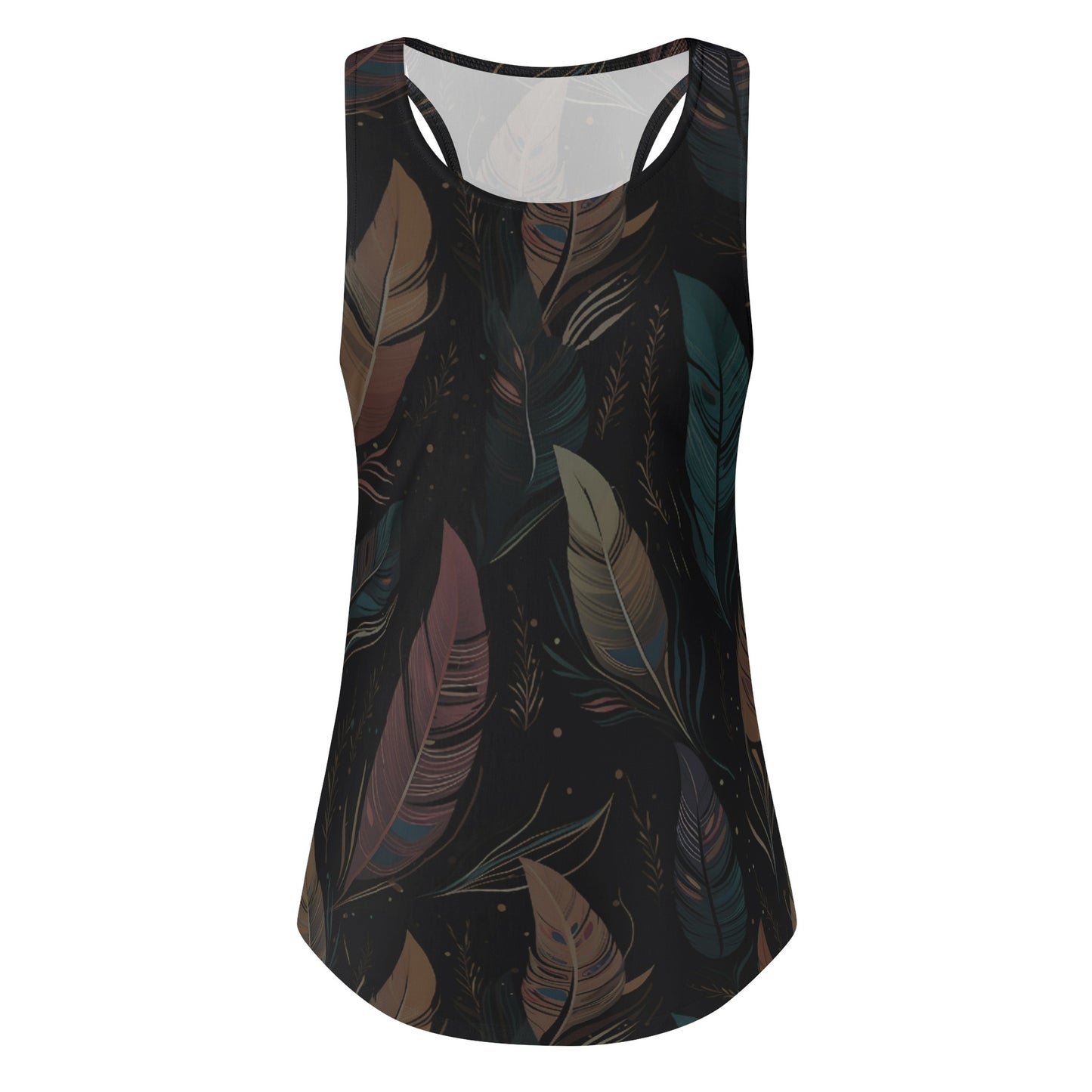 Midnight Melody Feather Women's Tank Top