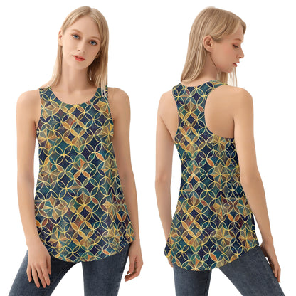 Golden Geolace Loose Tank Top