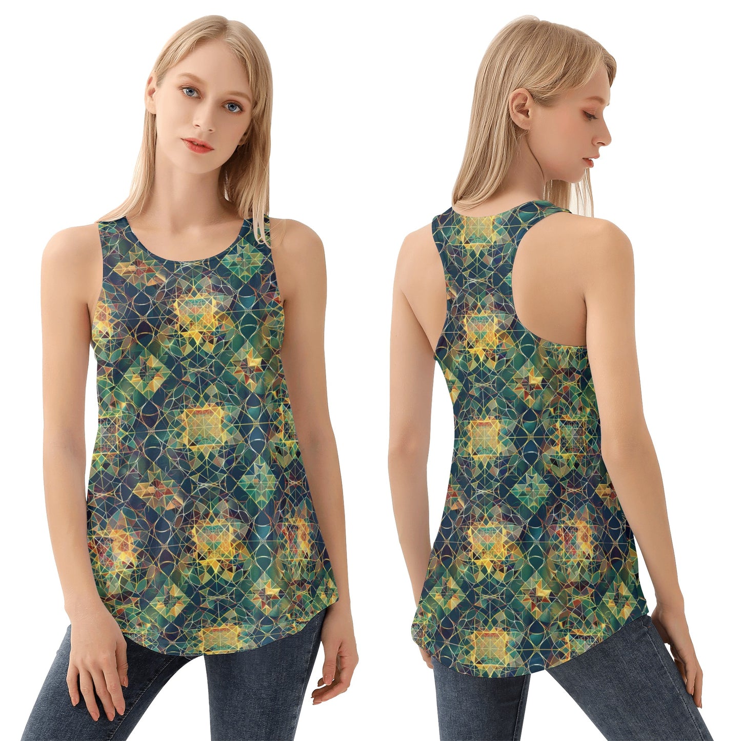 Cosmic Lattice Loose Tank Top