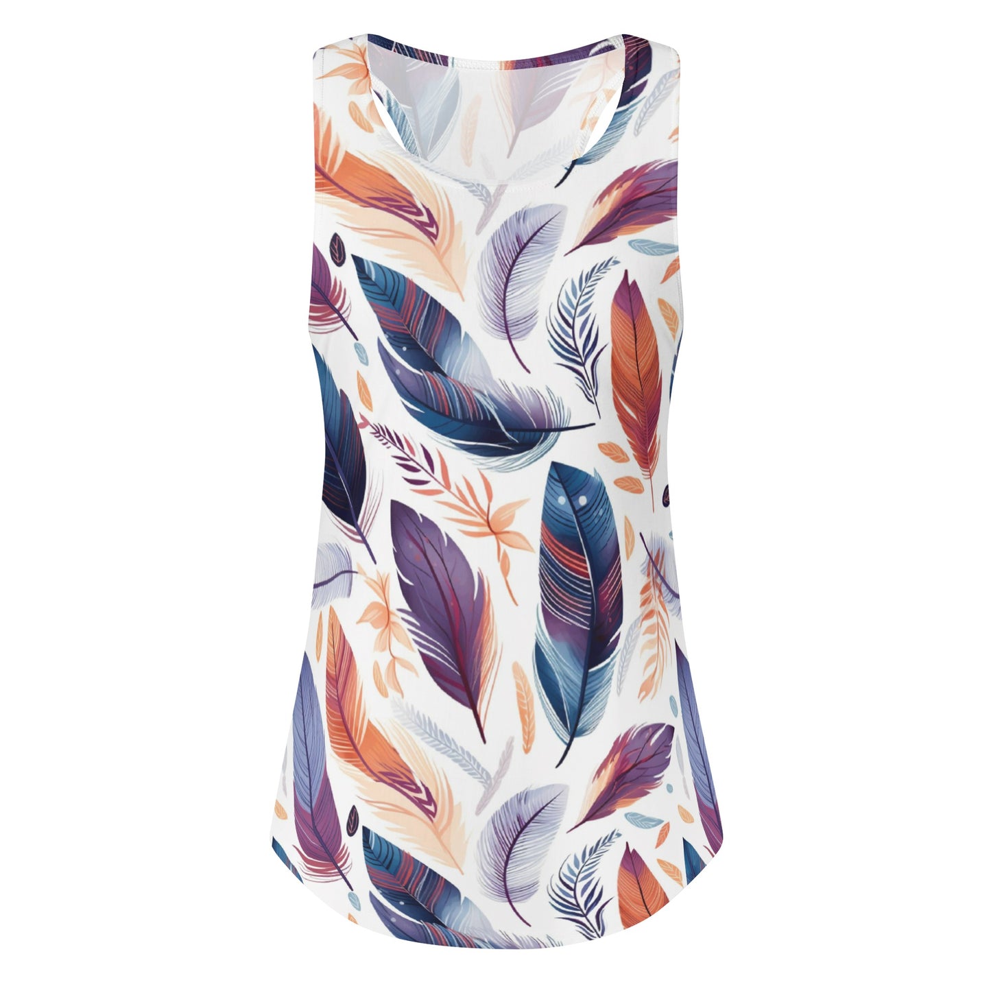 Aquarelle Plumes Loose Tank Top