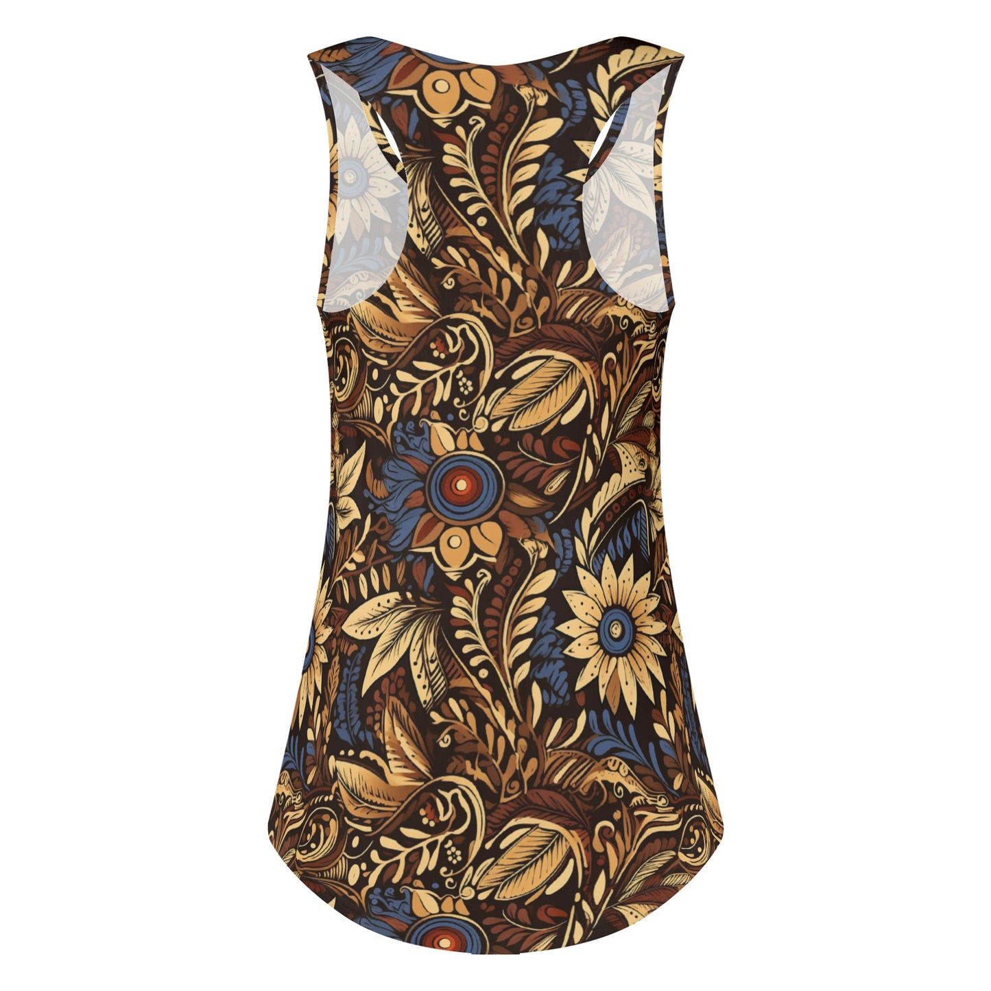 Baroque Blossoms Loose Tank Tops