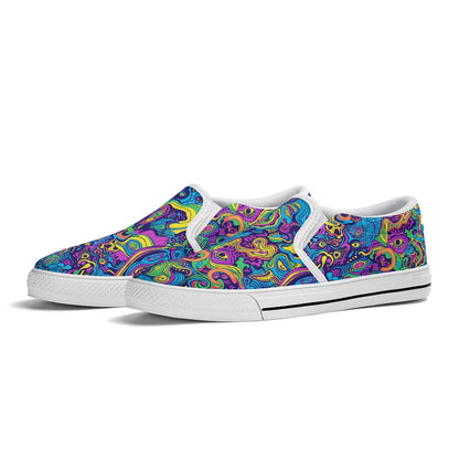 Vivid Visions Mens Slip On Shoes