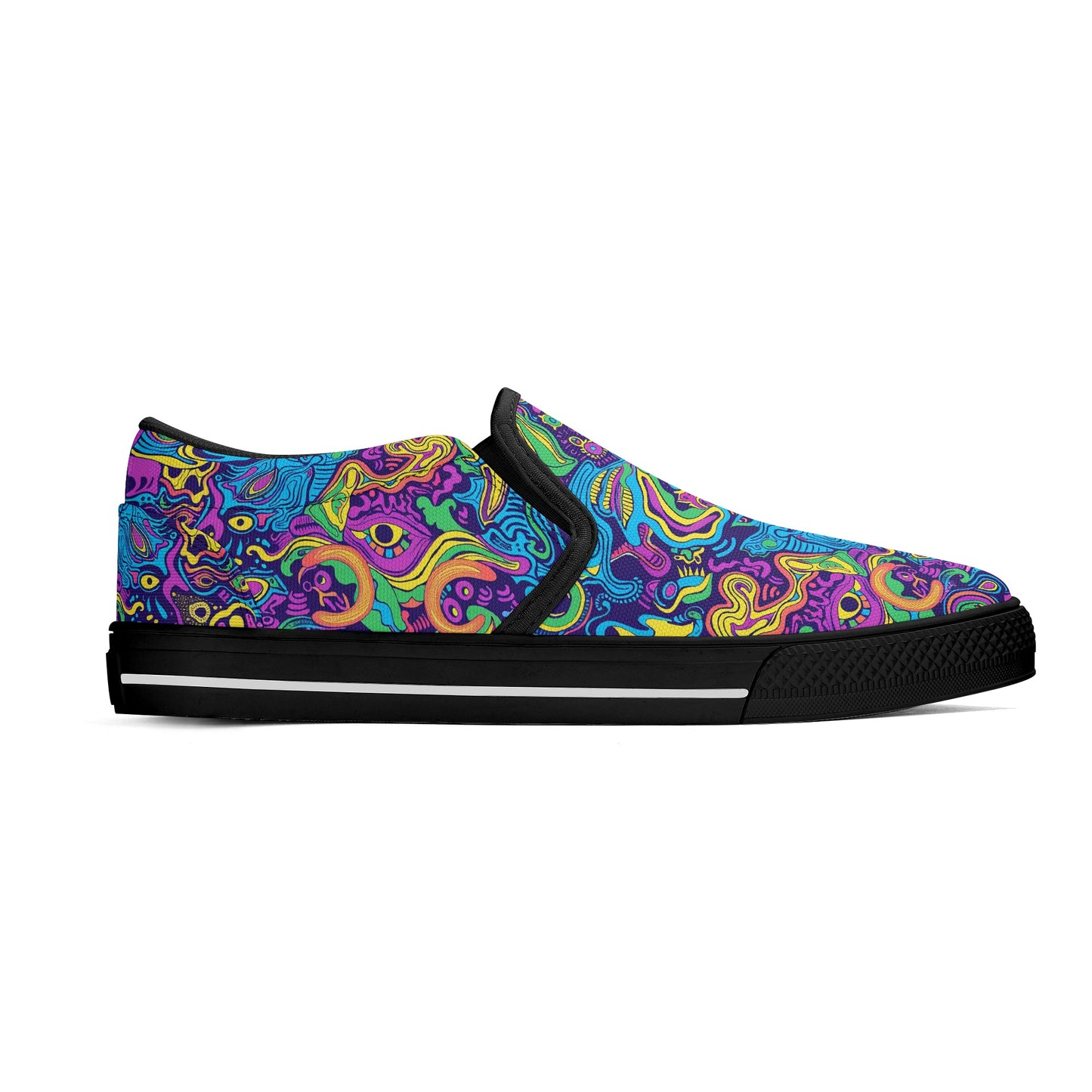 Vivid Visions Mens Slip On Shoes