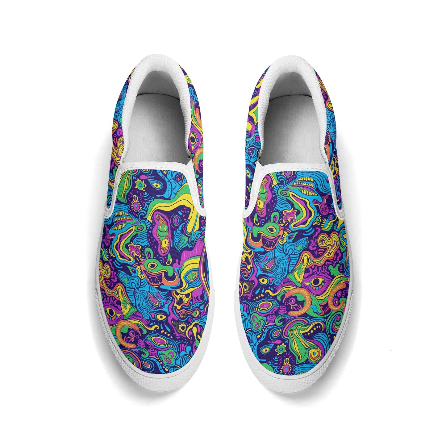 Vivid Visions Mens Slip On Shoes