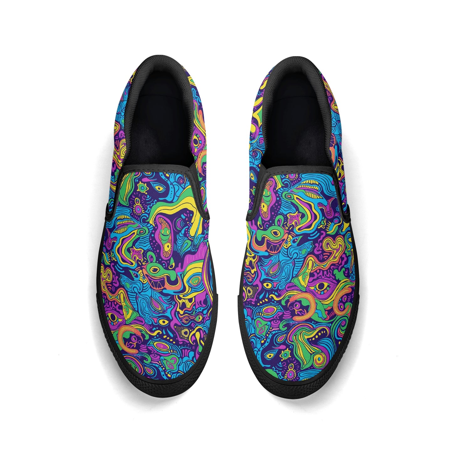 Vivid Visions Mens Slip On Shoes