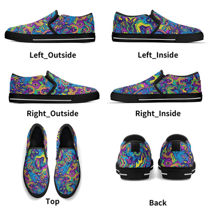 Vivid Visions Mens Slip On Shoes