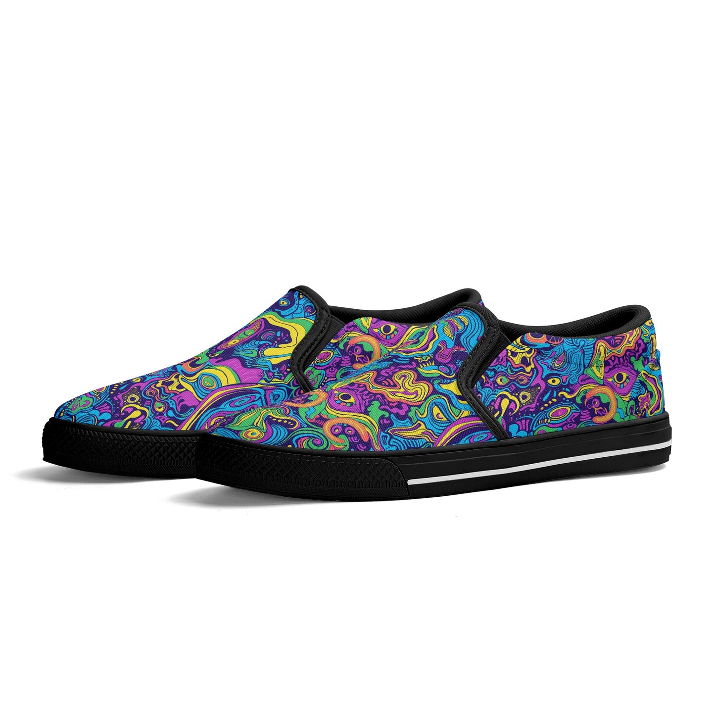 Vivid Visions Mens Slip On Shoes