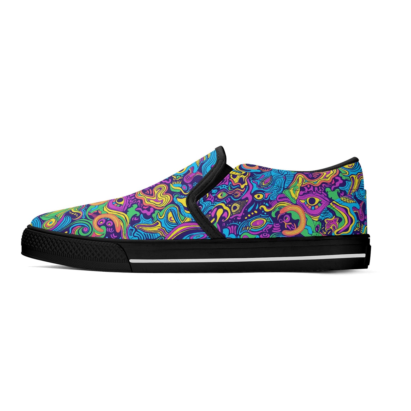 Vivid Visions Mens Slip On Shoes