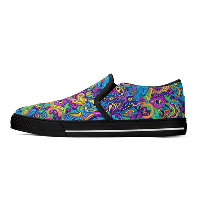 Vivid Visions Mens Slip On Shoes