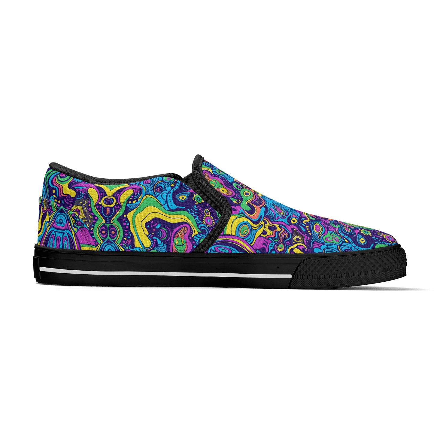 Vivid Visions Mens Slip On Shoes