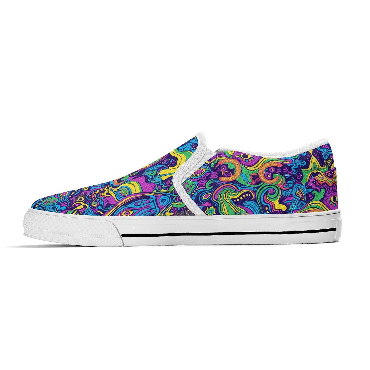 Vivid Visions Mens Slip On Shoes