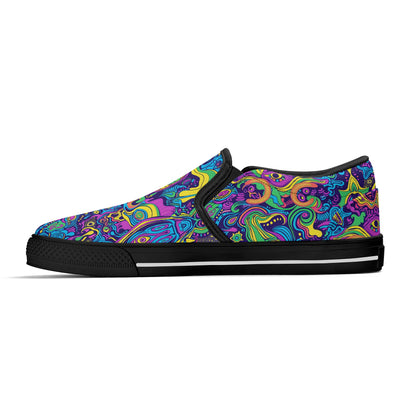 Vivid Visions Mens Slip On Shoes